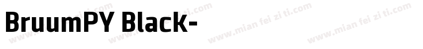 BruumPY Black字体转换